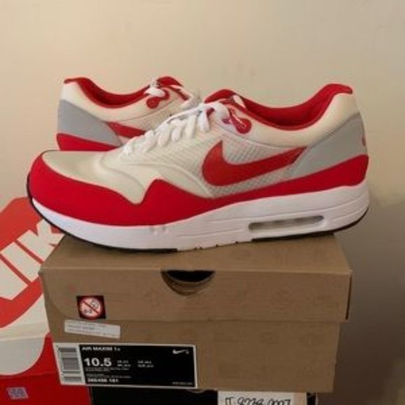 New Nike air maxim 1 + size 10 og red white vtg